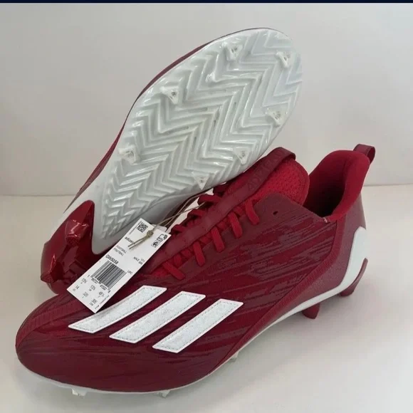 Shoes | Adidas Adizero Football Cleats Power Red Cloud White  display picture 2